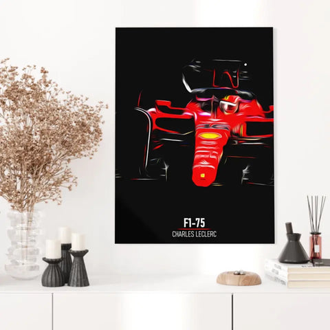 Affiche ou Tableau Ferrari F1-75 Charles Leclerc Formule 1