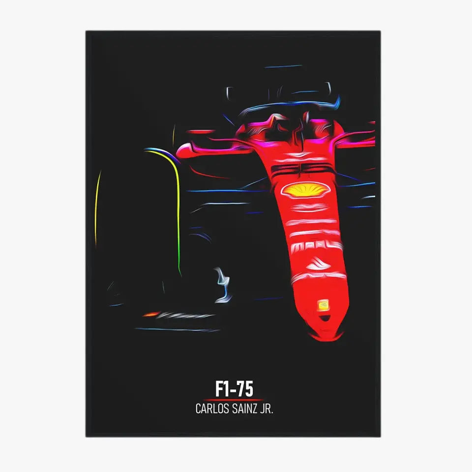 Affiche ou Tableau Ferrari F1-75 Carlos Sainz Formule 1