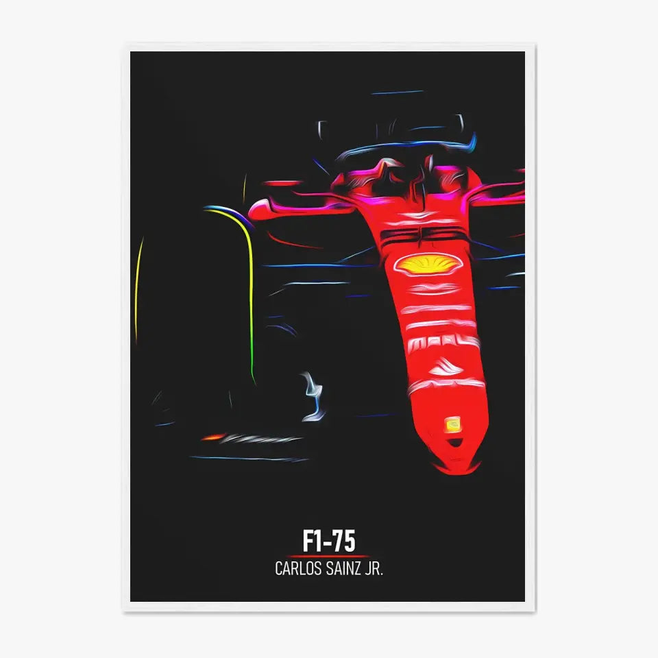 Affiche ou Tableau Ferrari F1-75 Carlos Sainz Formule 1