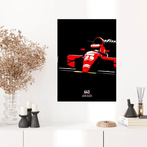Affiche ou Tableau Ferrari 643 Jean Alesi Formule 1