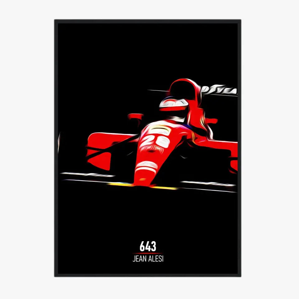 Affiche ou Tableau Ferrari 643 Jean Alesi Formule 1