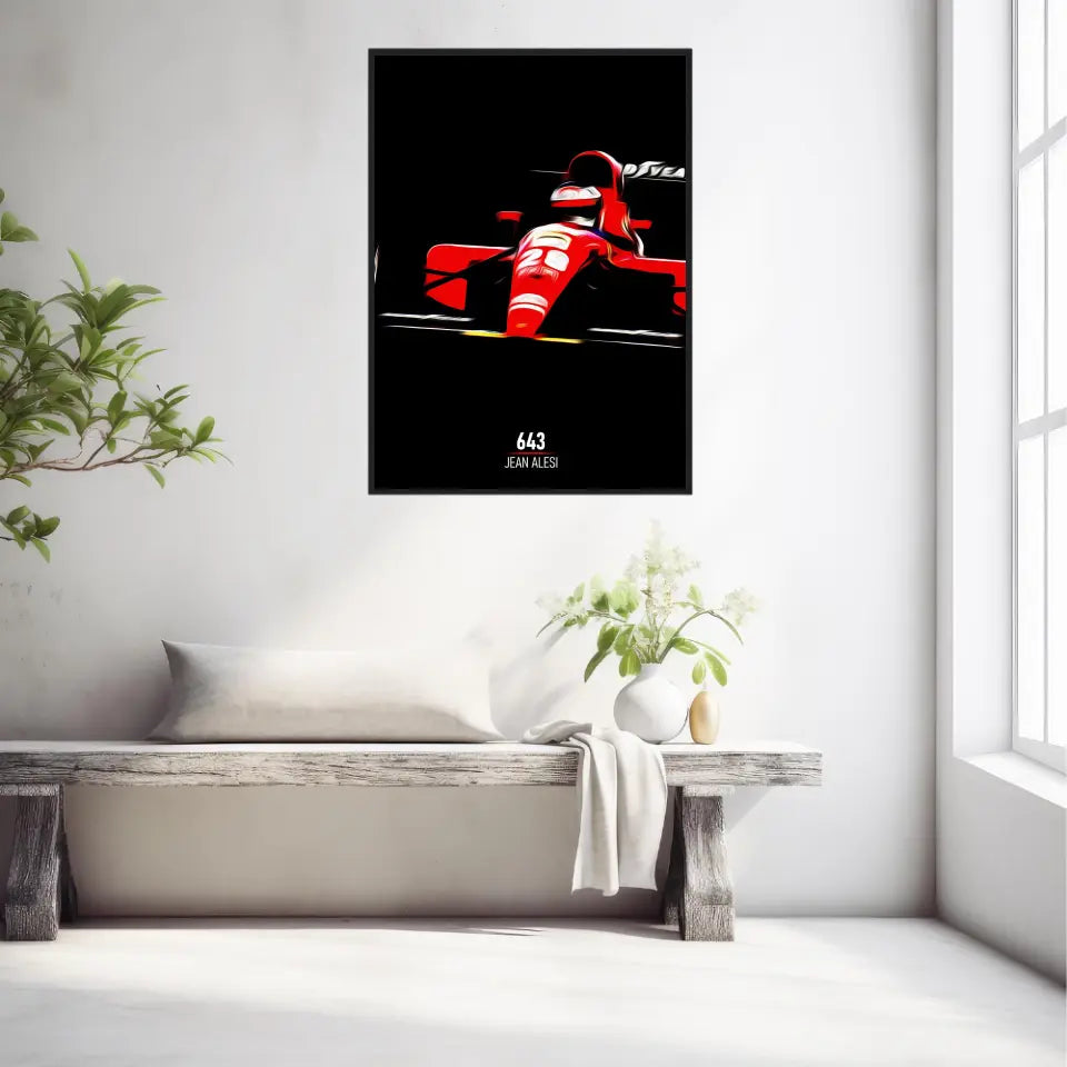 Affiche ou Tableau Ferrari 643 Jean Alesi Formule 1