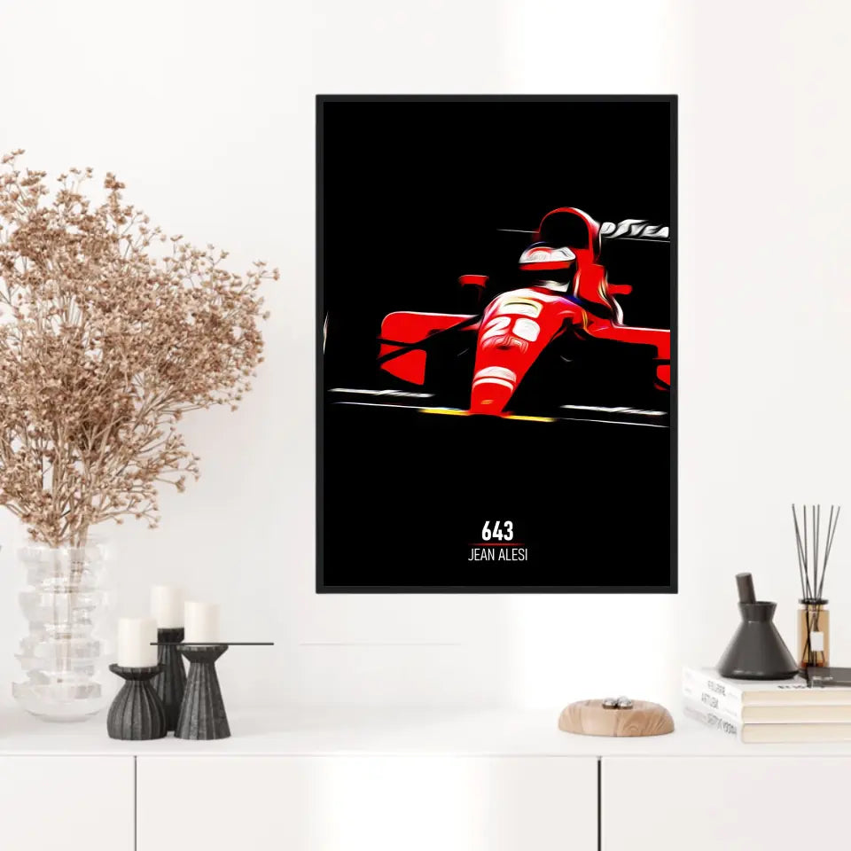 Affiche ou Tableau Ferrari 643 Jean Alesi Formule 1