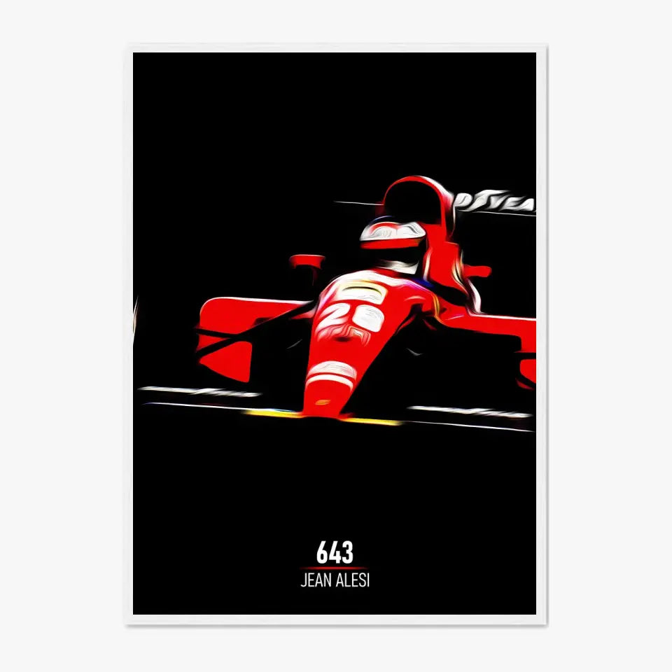 Affiche ou Tableau Ferrari 643 Jean Alesi Formule 1