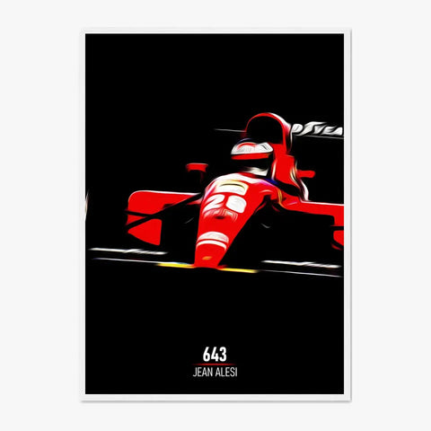 Affiche ou Tableau Ferrari 643 Jean Alesi Formule 1