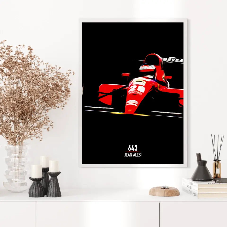 Affiche ou Tableau Ferrari 643 Jean Alesi Formule 1