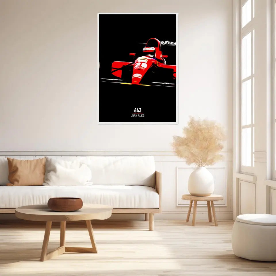 Affiche ou Tableau Ferrari 643 Jean Alesi Formule 1