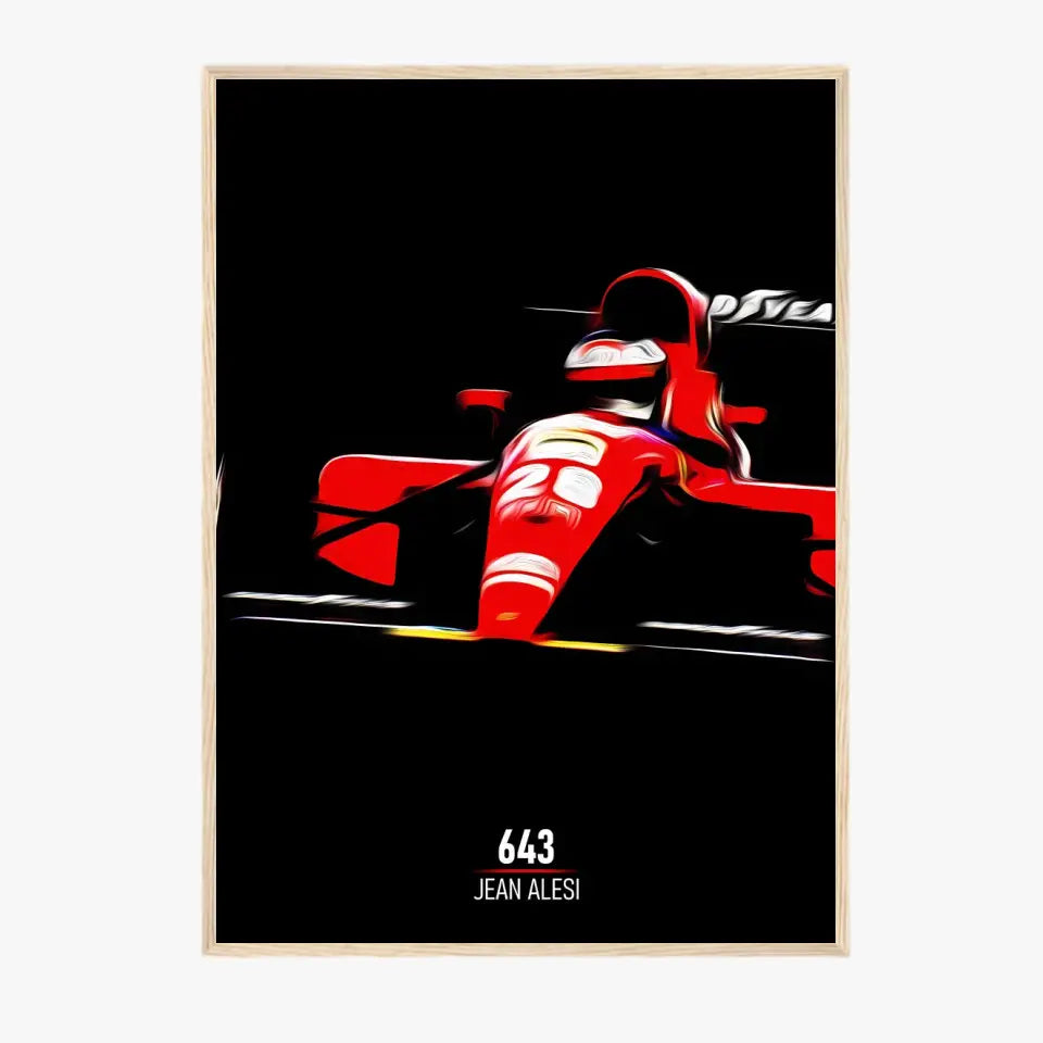 Affiche ou Tableau Ferrari 643 Jean Alesi Formule 1