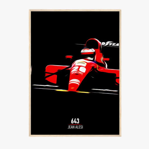 Affiche ou Tableau Ferrari 643 Jean Alesi Formule 1