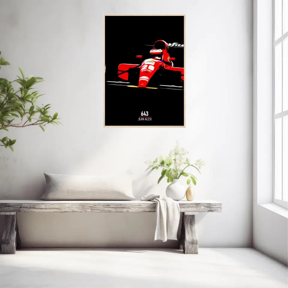 Affiche ou Tableau Ferrari 643 Jean Alesi Formule 1