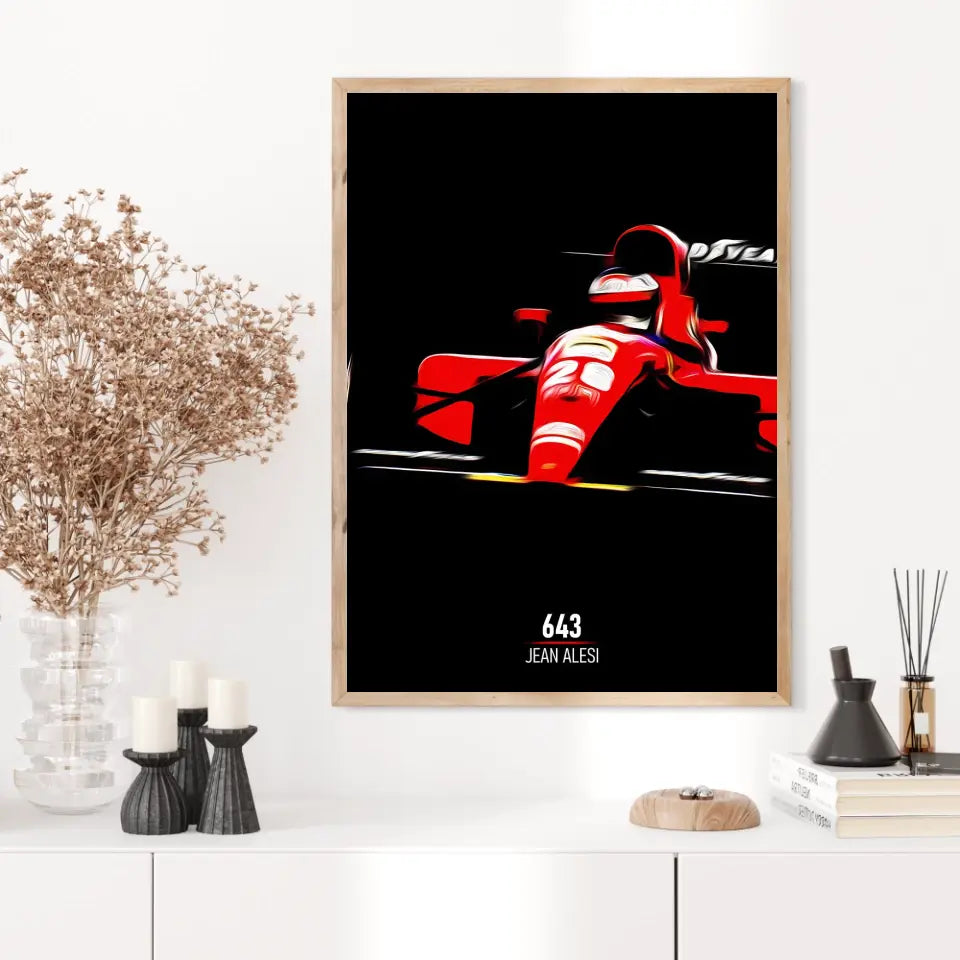 Affiche ou Tableau Ferrari 643 Jean Alesi Formule 1