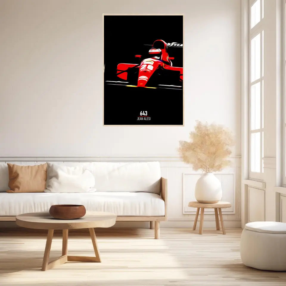 Affiche ou Tableau Ferrari 643 Jean Alesi Formule 1