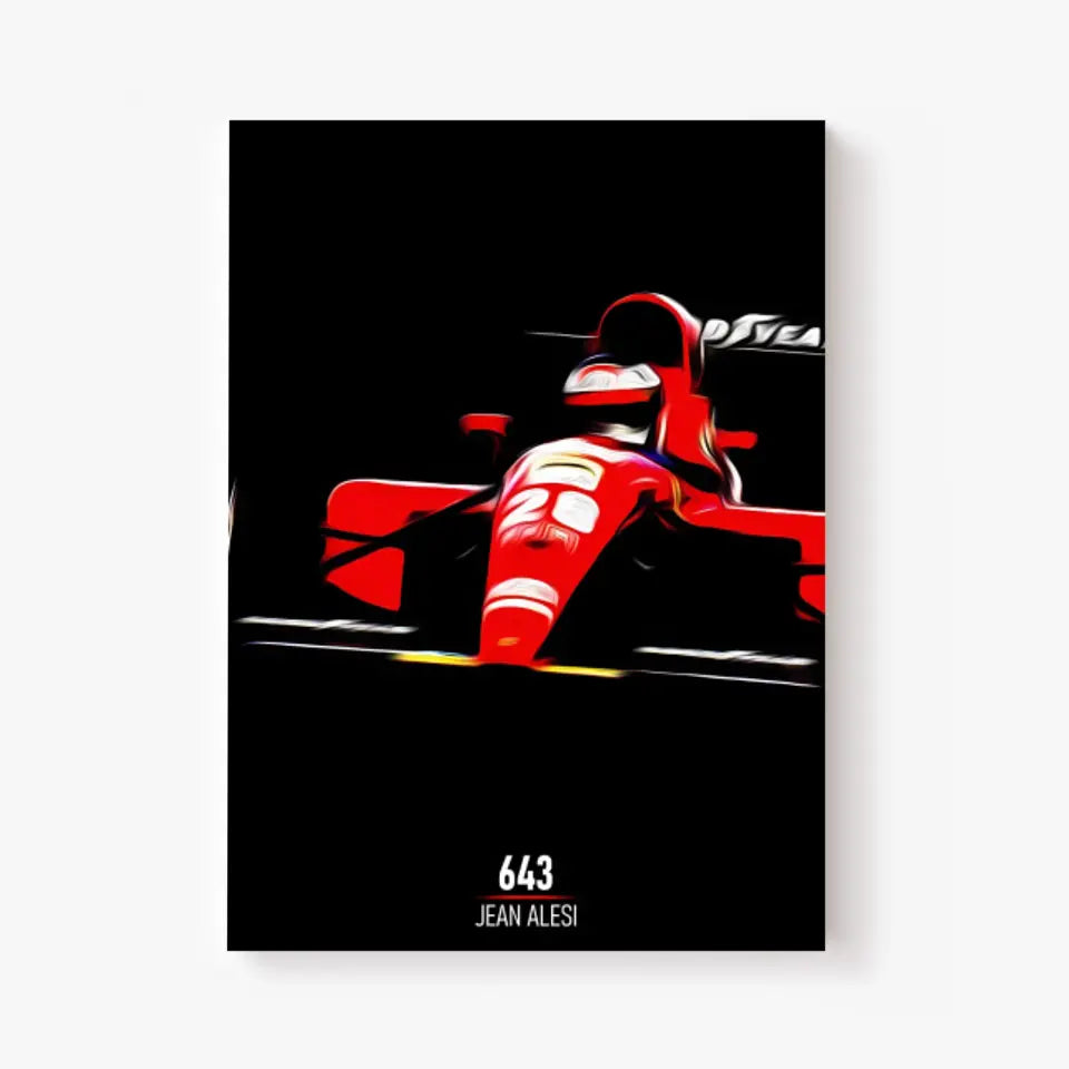 Affiche ou Tableau Ferrari 643 Jean Alesi Formule 1