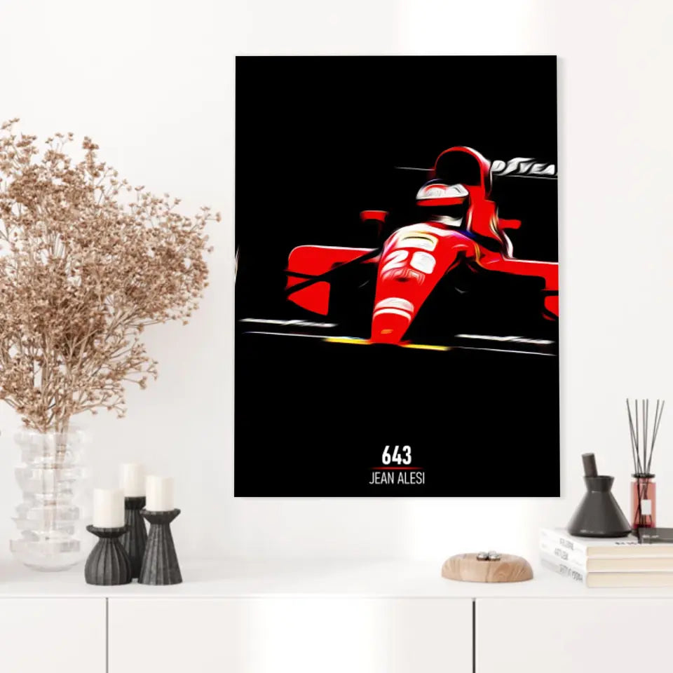 Affiche ou Tableau Ferrari 643 Jean Alesi Formule 1