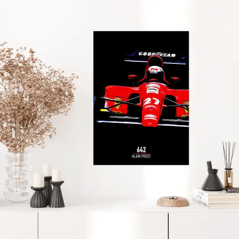 Affiche ou Tableau Ferrari 642 Alain Prost Formule 1