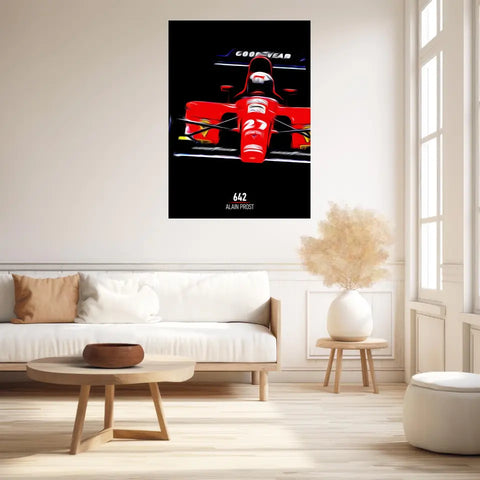 Affiche ou Tableau Ferrari 642 Alain Prost Formule 1