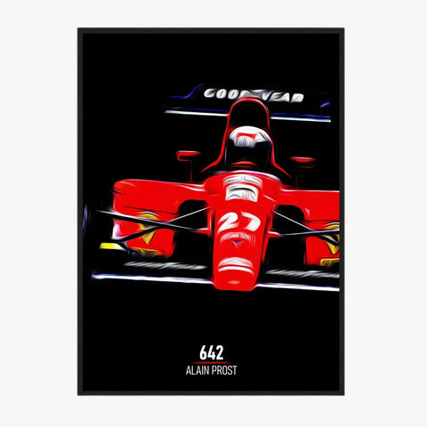 Affiche ou Tableau Ferrari 642 Alain Prost Formule 1