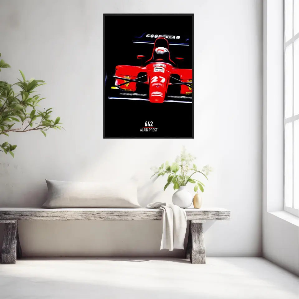 Affiche ou Tableau Ferrari 642 Alain Prost Formule 1