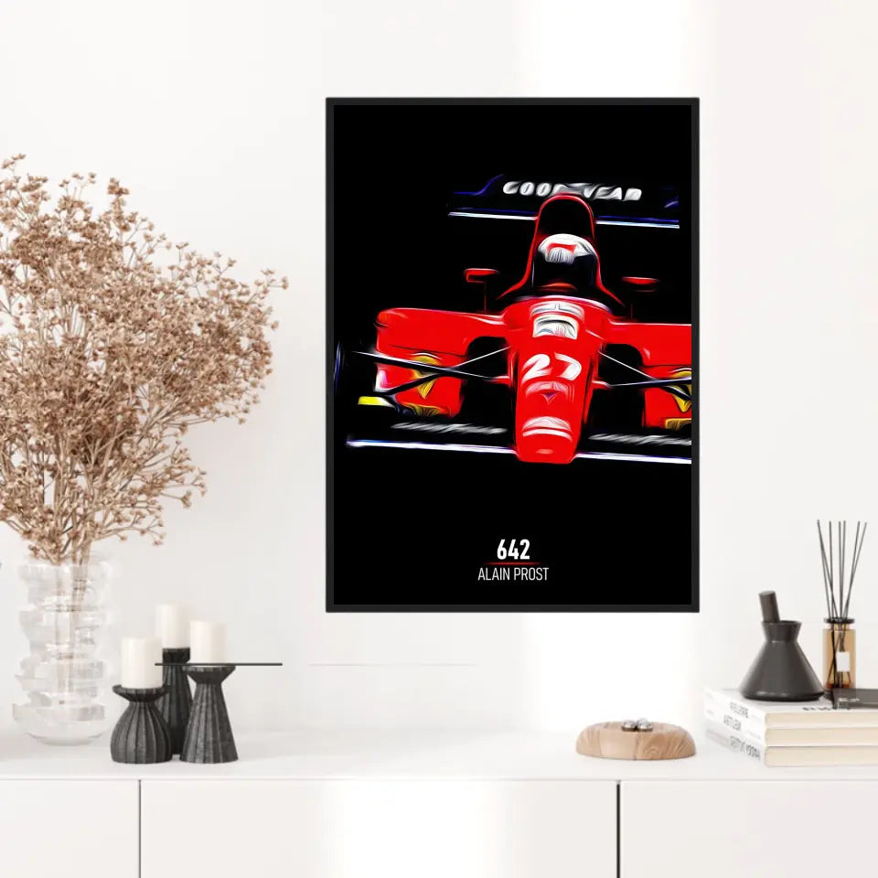 Affiche ou Tableau Ferrari 642 Alain Prost Formule 1