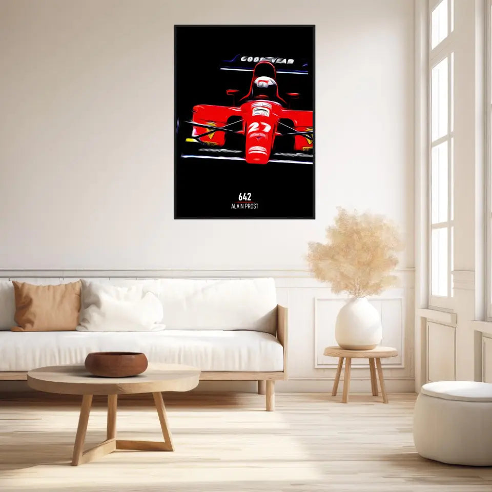 Affiche ou Tableau Ferrari 642 Alain Prost Formule 1