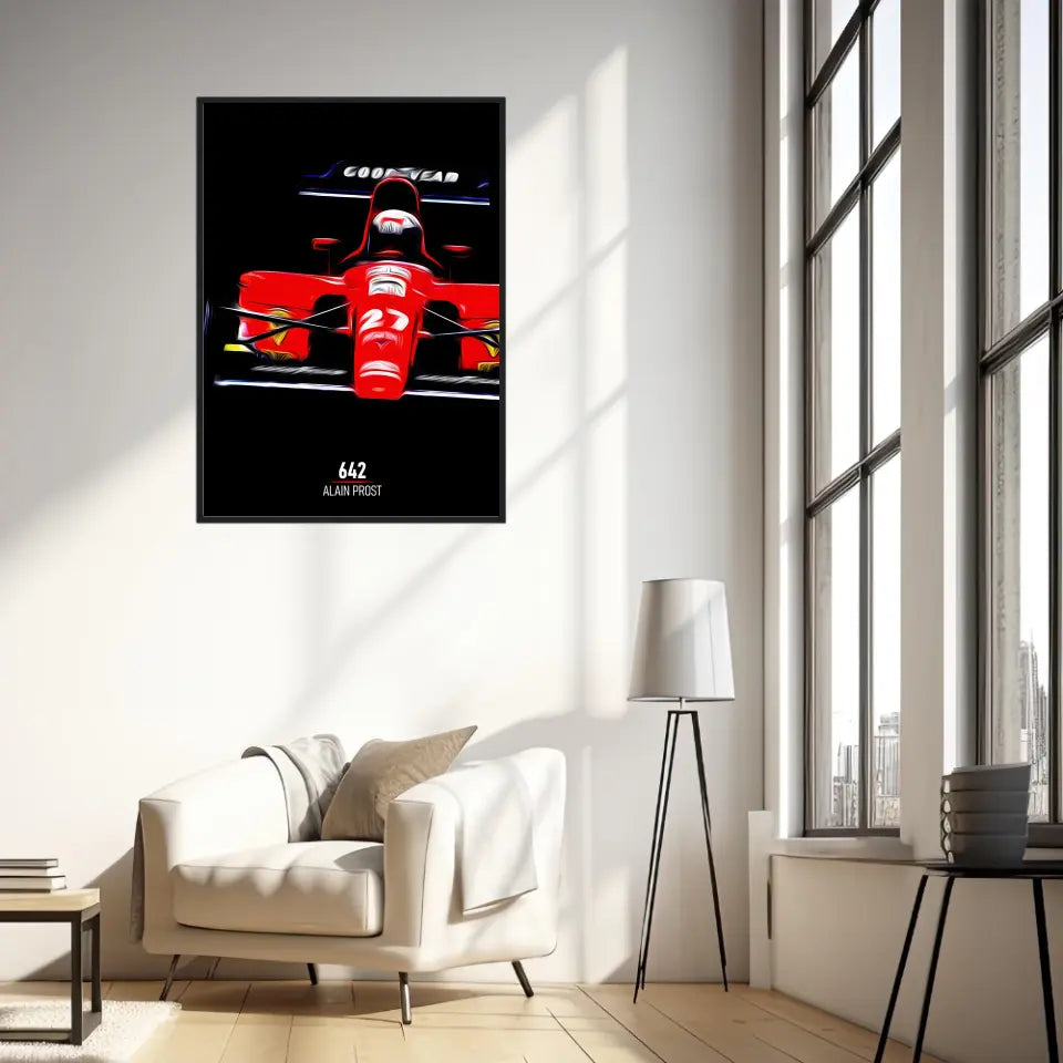Affiche ou Tableau Ferrari 642 Alain Prost Formule 1