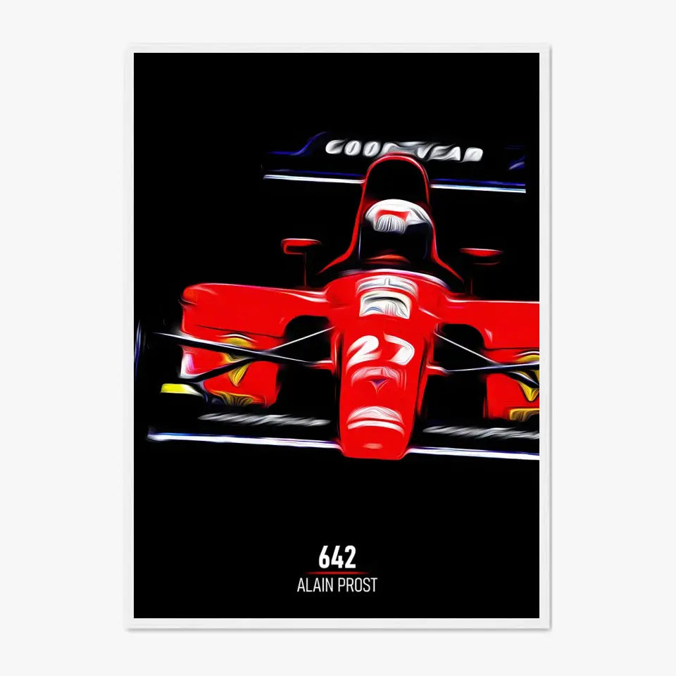 Affiche ou Tableau Ferrari 642 Alain Prost Formule 1