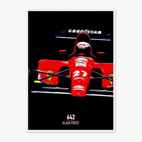 Affiche ou Tableau Ferrari 642 Alain Prost Formule 1