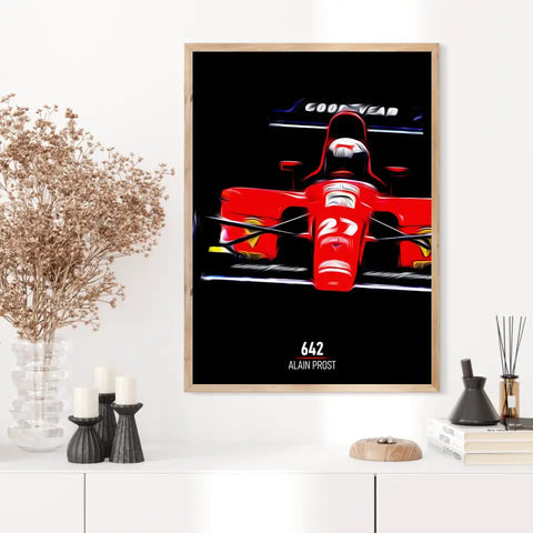 Affiche ou Tableau Ferrari 642 Alain Prost Formule 1