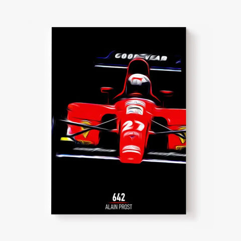 Affiche ou Tableau Ferrari 642 Alain Prost Formule 1