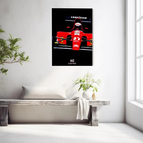 Affiche ou Tableau Ferrari 642 Alain Prost Formule 1