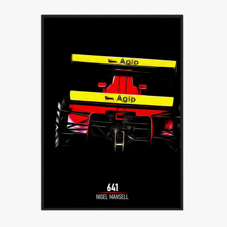 Affiche ou Tableau Ferrari 641 Nigel Mansel Formule 1