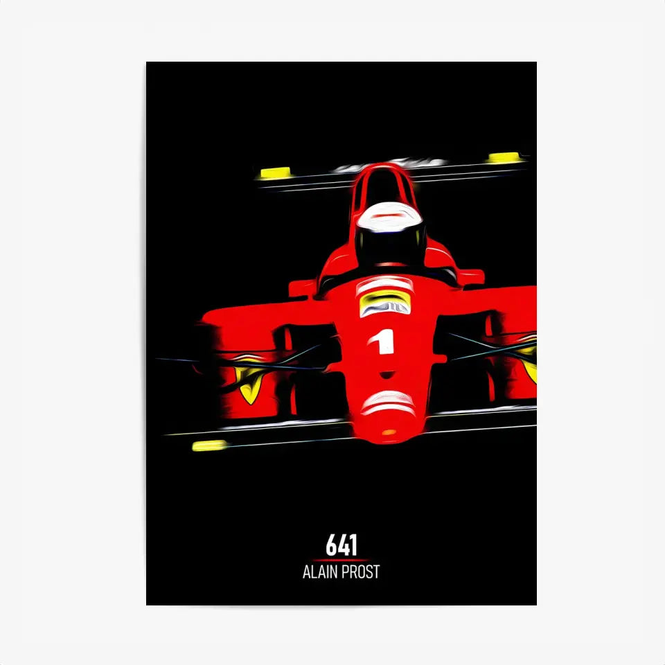 Affiche ou Tableau Ferrari 641 Alain Prost Formule 1