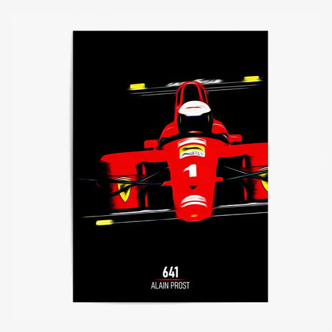 Affiche ou Tableau Ferrari 641 Alain Prost Formule 1