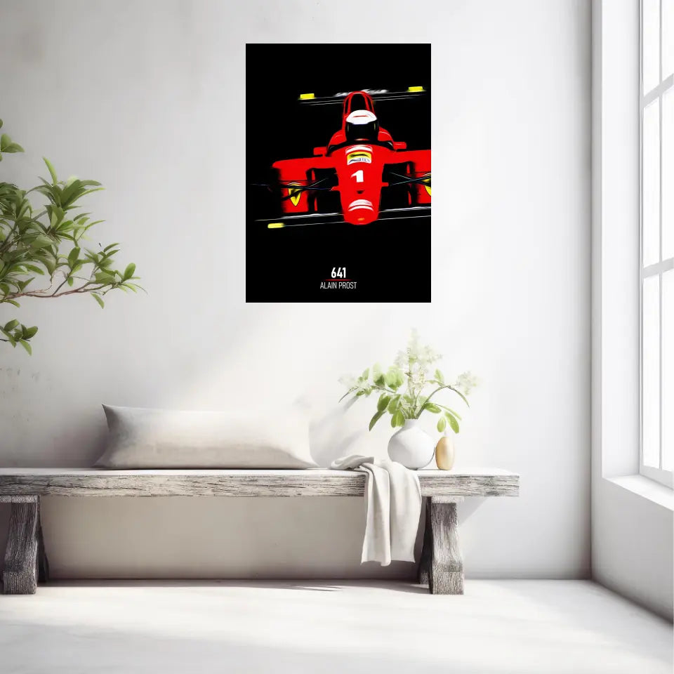 Affiche ou Tableau Ferrari 641 Alain Prost Formule 1