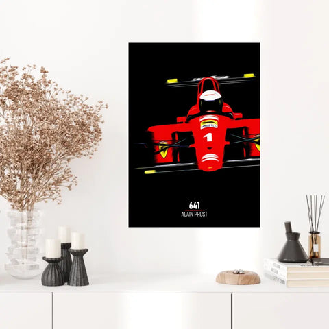 Affiche ou Tableau Ferrari 641 Alain Prost Formule 1