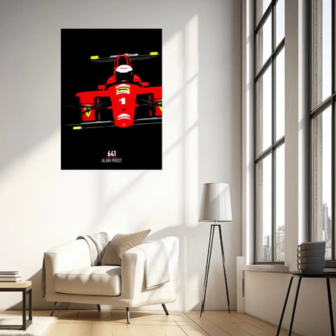 Affiche ou Tableau Ferrari 641 Alain Prost Formule 1
