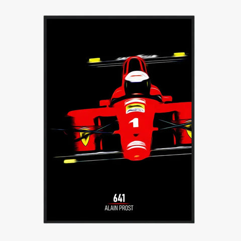 Affiche ou Tableau Ferrari 641 Alain Prost Formule 1