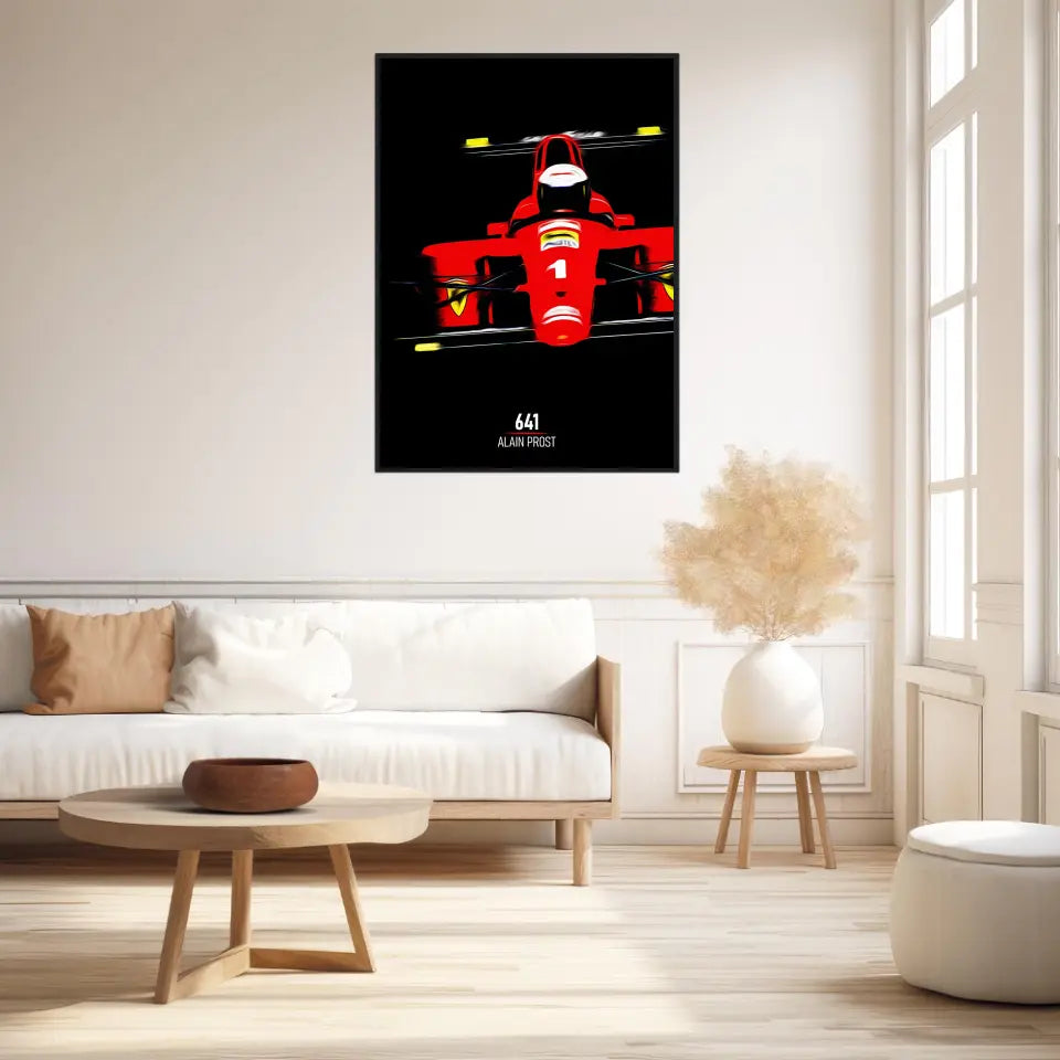Affiche ou Tableau Ferrari 641 Alain Prost Formule 1