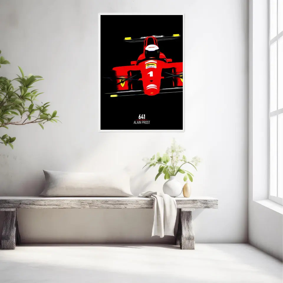 Affiche ou Tableau Ferrari 641 Alain Prost Formule 1