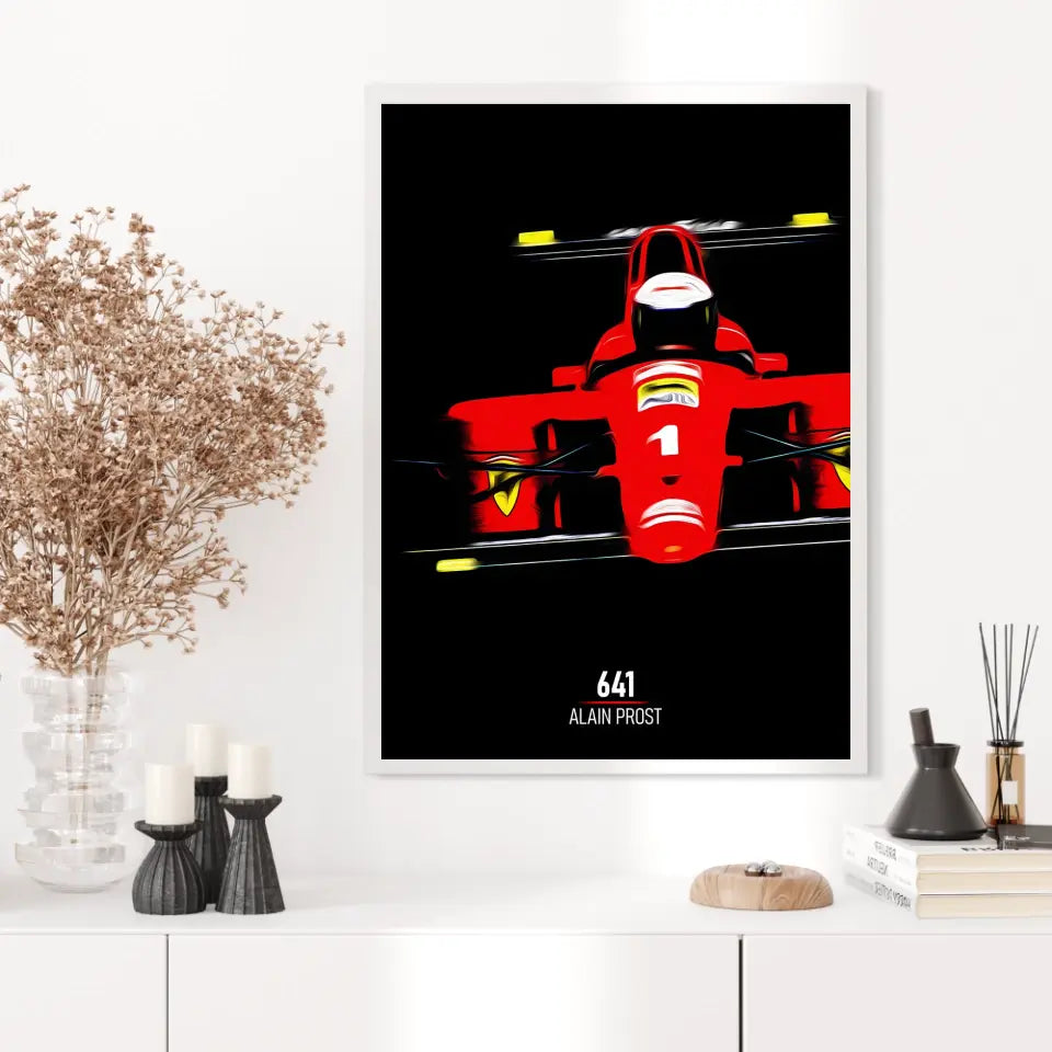 Affiche ou Tableau Ferrari 641 Alain Prost Formule 1
