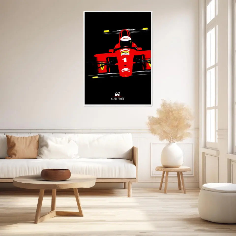 Affiche ou Tableau Ferrari 641 Alain Prost Formule 1