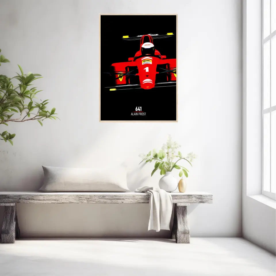 Affiche ou Tableau Ferrari 641 Alain Prost Formule 1