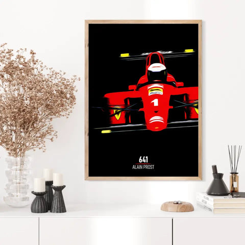 Affiche ou Tableau Ferrari 641 Alain Prost Formule 1