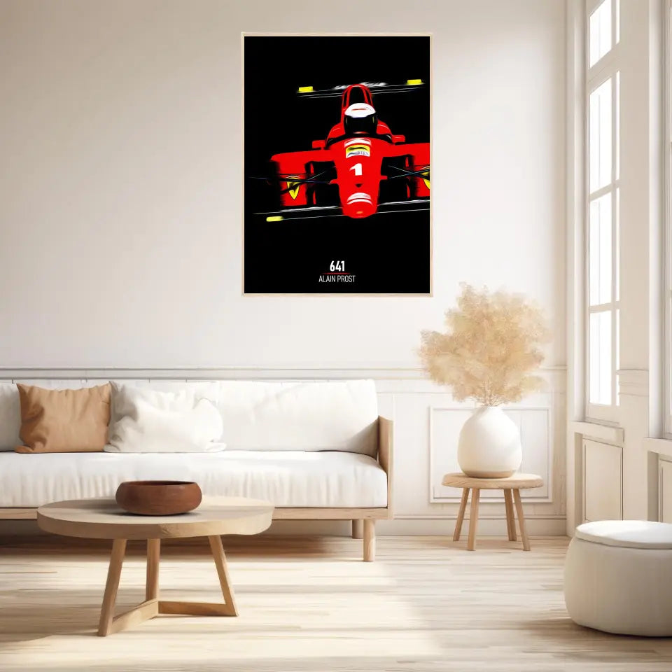 Affiche ou Tableau Ferrari 641 Alain Prost Formule 1