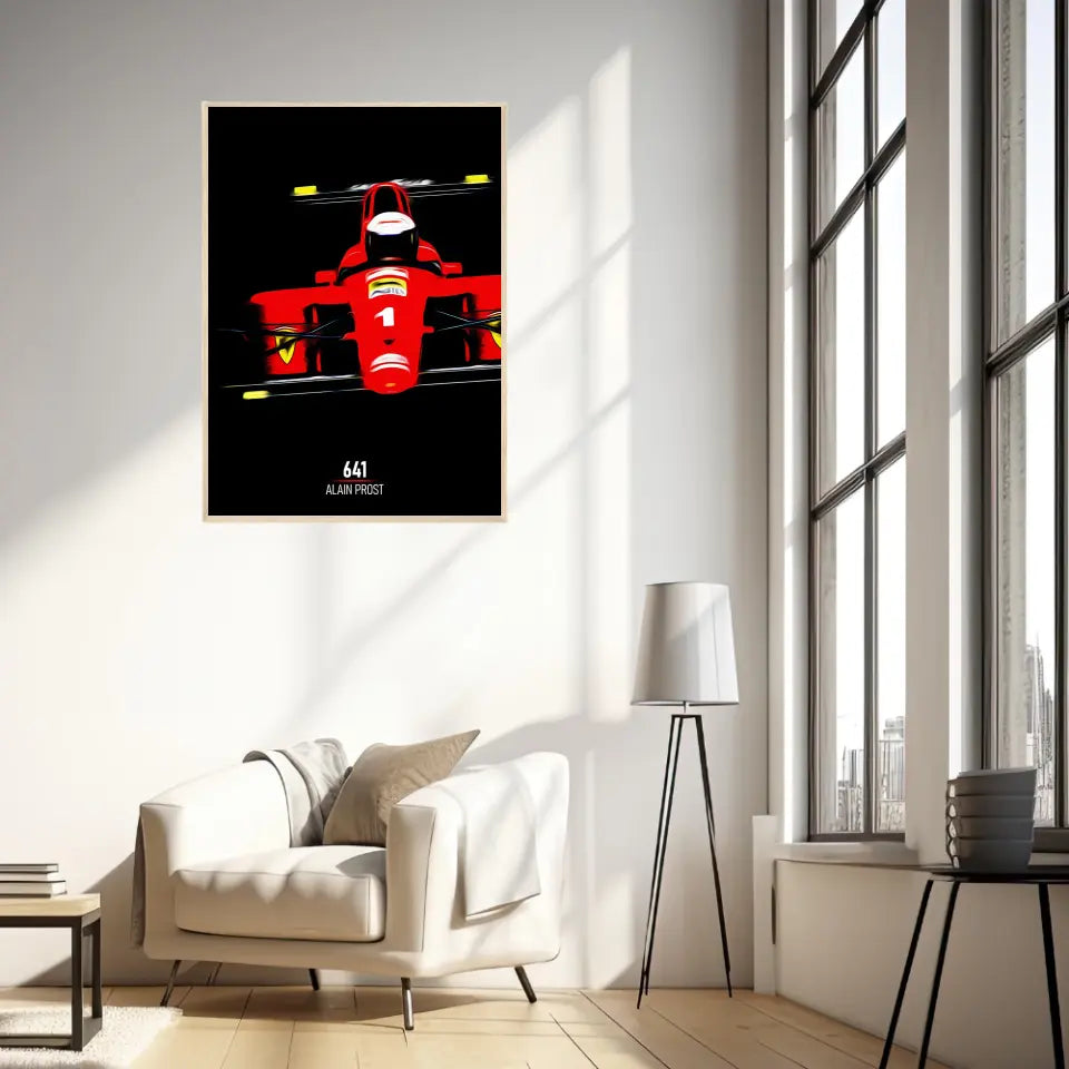 Affiche ou Tableau Ferrari 641 Alain Prost Formule 1
