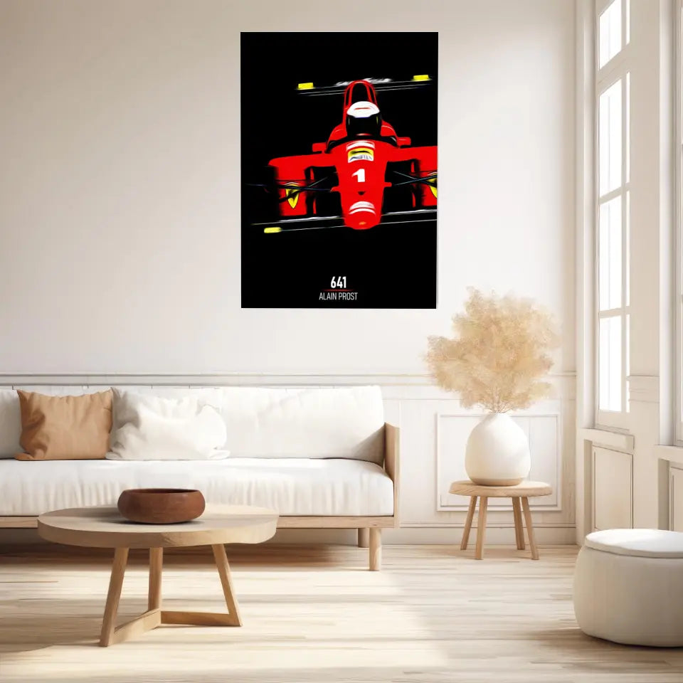 Affiche ou Tableau Ferrari 641 Alain Prost Formule 1
