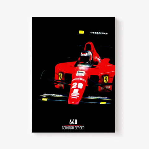 Affiche ou Tableau Ferrari 640 Gerhard Berger Formule 1