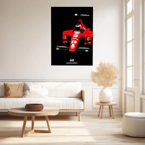 Affiche ou Tableau Ferrari 640 Gerhard Berger Formule 1