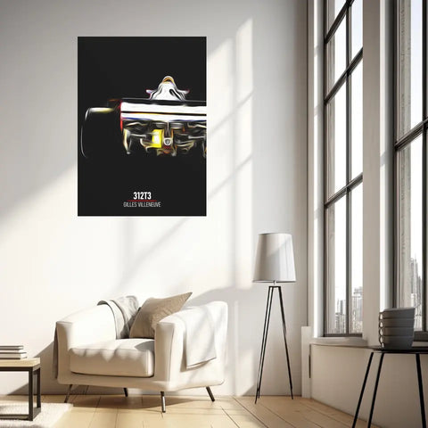 Affiche ou Tableau Ferrari 312T3 Gilles Villeneuve Formule 1