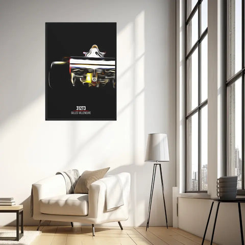 Affiche ou Tableau Ferrari 312T3 Gilles Villeneuve Formule 1